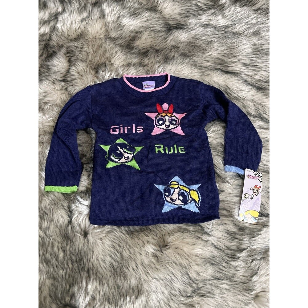 Vintage Powerpuff Girls Long Sleeve Sweatshirt NWT Size M 5/6